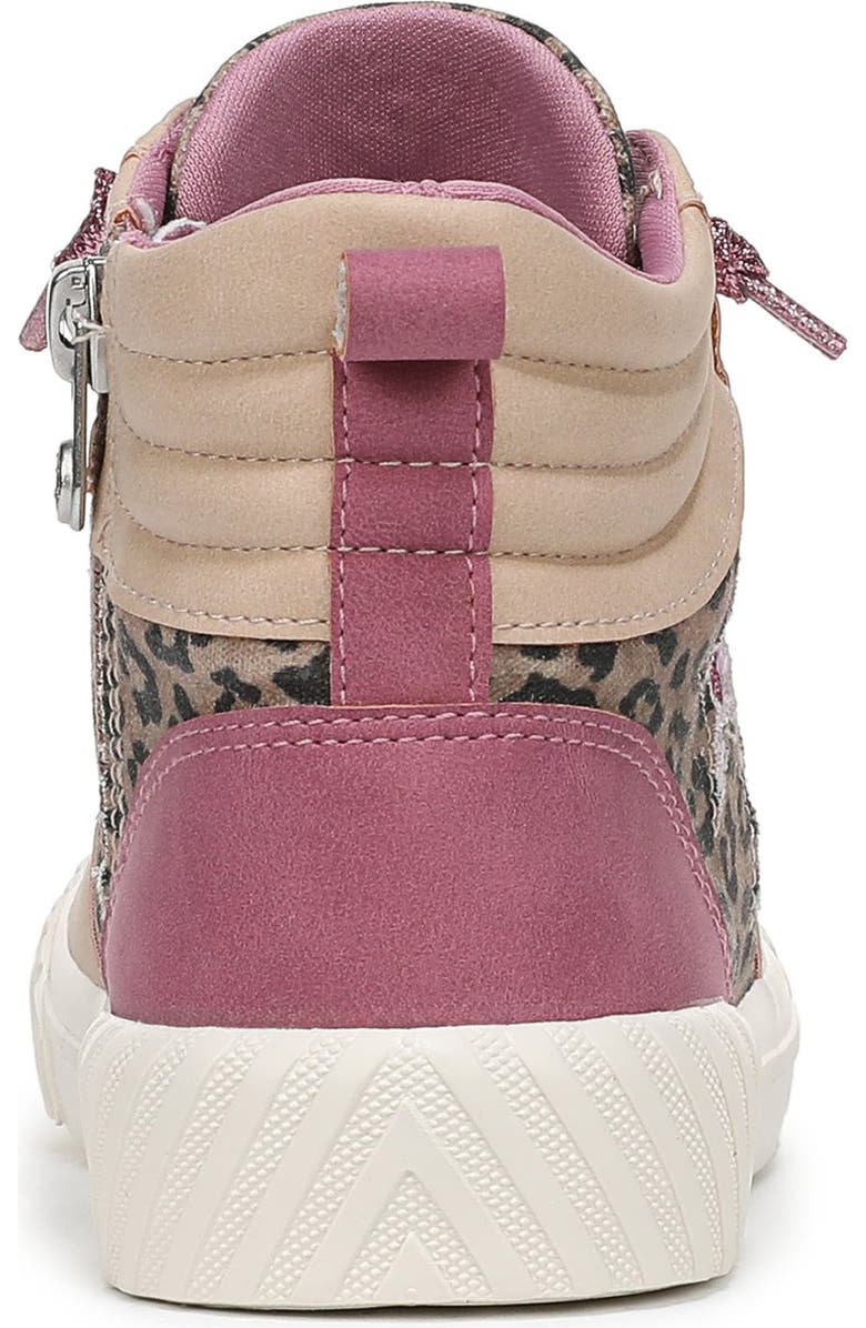 Blowfish Malibu Kids' Wanderland High Top Sneaker, Alternate, color, Leopard Canvas