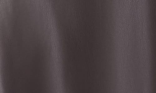 Ookie & Lala Supersoft Faux Leather Geo Seam Maxi Skirt In Brown