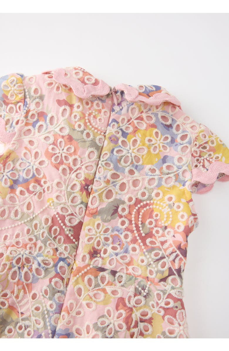 Marlo Kids Alanna Embroidered Romper, Alternate, color, Floral