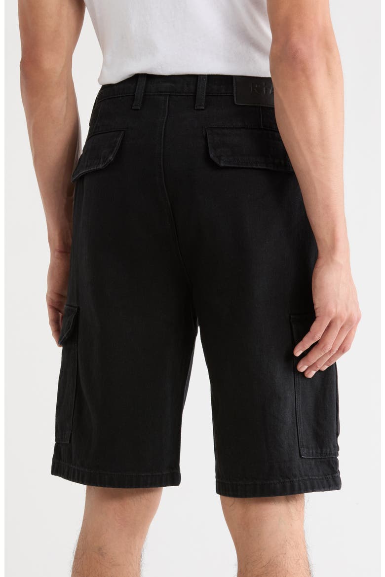Joseph Denim Cargo Shorts, Alternate, color, BLACK 3D CROSS