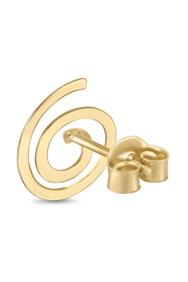 14K Gold Stud Earrings, Alternate, color, 14KY