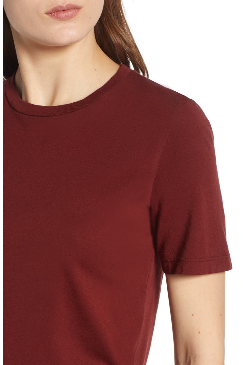 Crewneck Tee, Alternate, color, TANNIC RED