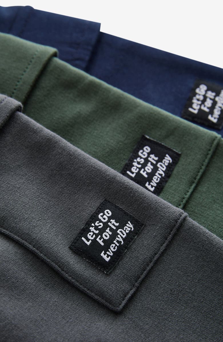 NEXT Kids' Assorted 3-Pack Utility Joggers, Alternate, color, Blue Multi