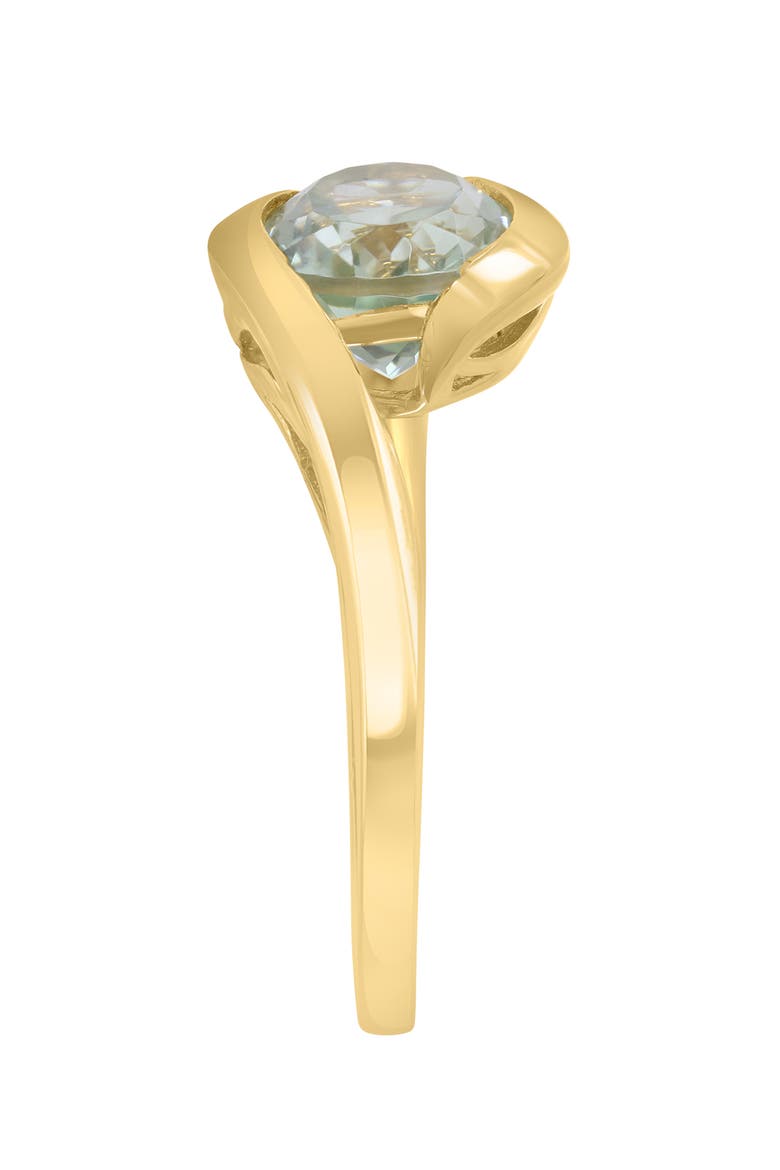14K Yellow Gold Green Amethyst Sculptural Ring, Alternate, color, 14K Gold