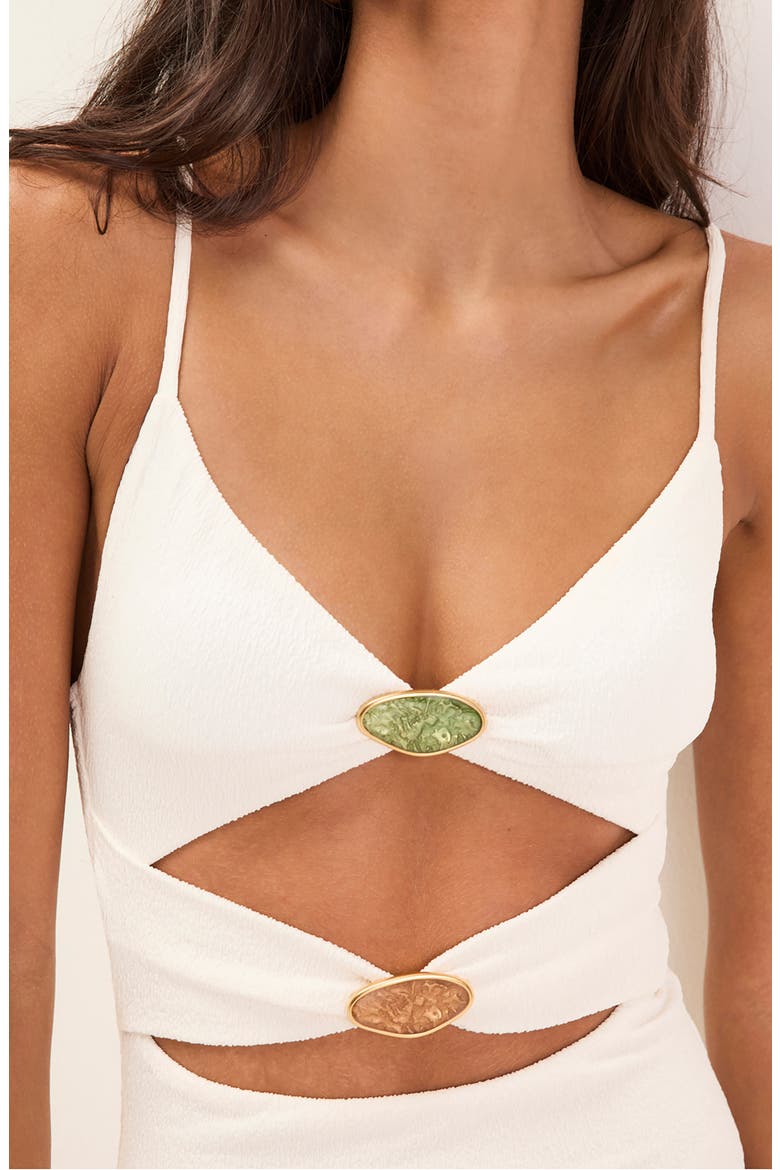 Petra Cutout Cover-Up Maxi Dress, Alternate, color, WHITE