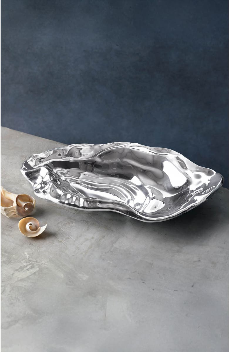 BEATRIZ BALL Collection Ocean Oyster Medium Bowl, Alternate, color, Silver