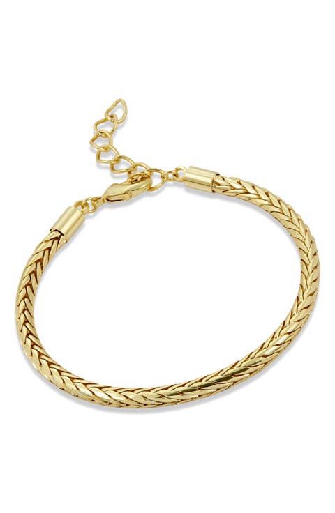 Cylindrical Wheat Chain Bracelet