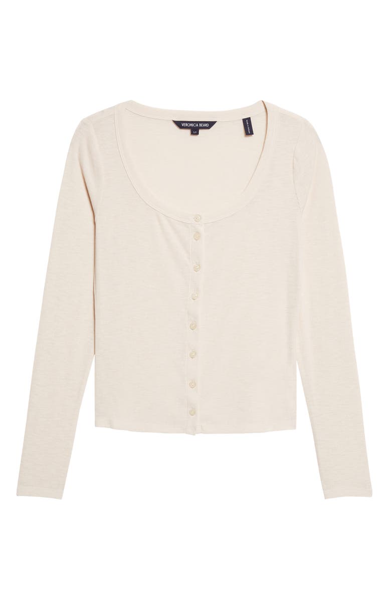 Veronica Beard Hyland Cardigan, Main, color, Ecru