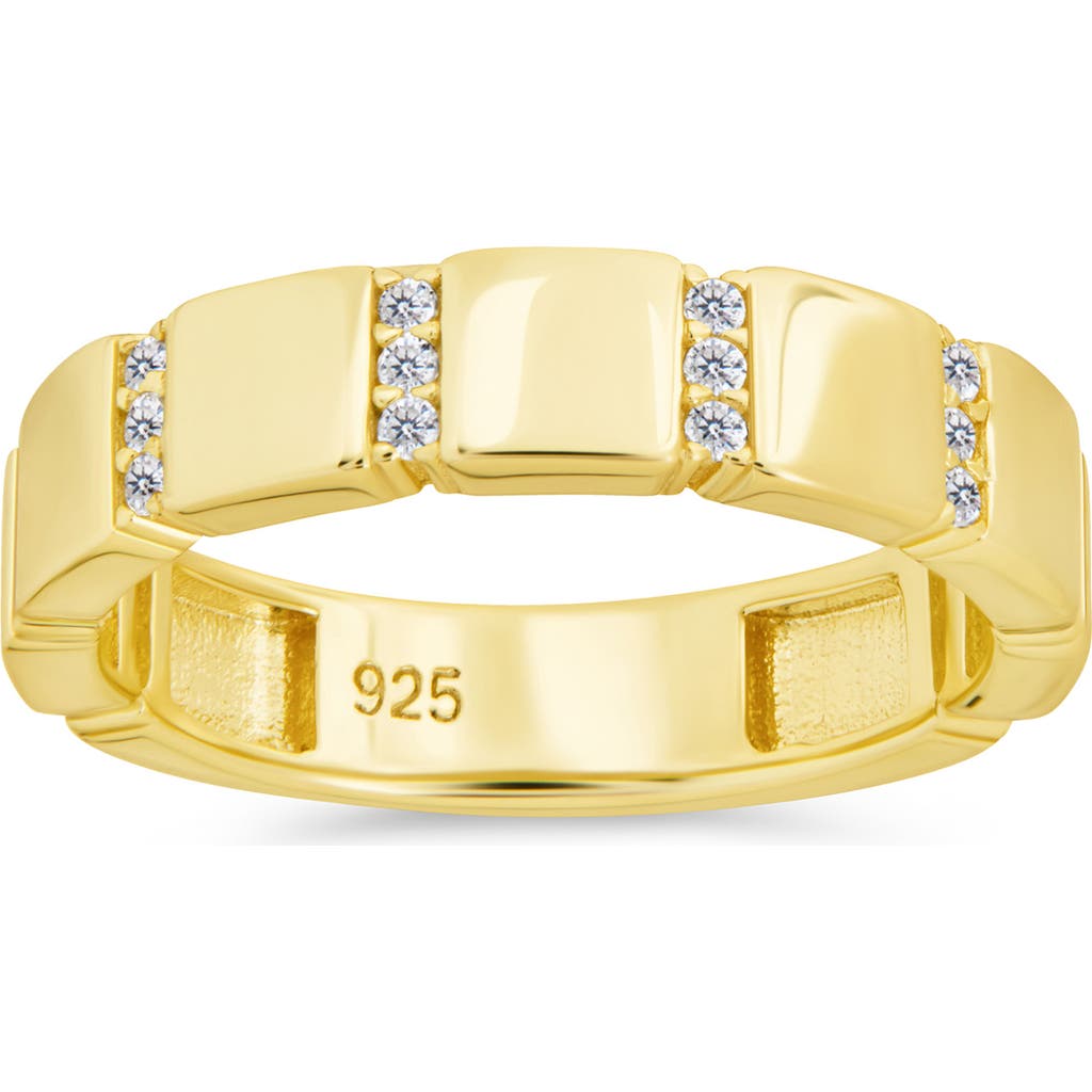 Sterling Forever Bradley Cubic Zirconia Ring In Gold