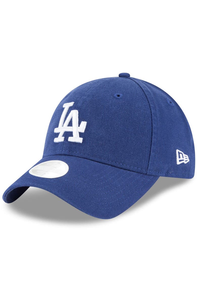 New Era Women's New Era Royal Los Angeles Dodgers Team Logo Core Classic 9TWENTY Adjustable Hat, Main, color, 