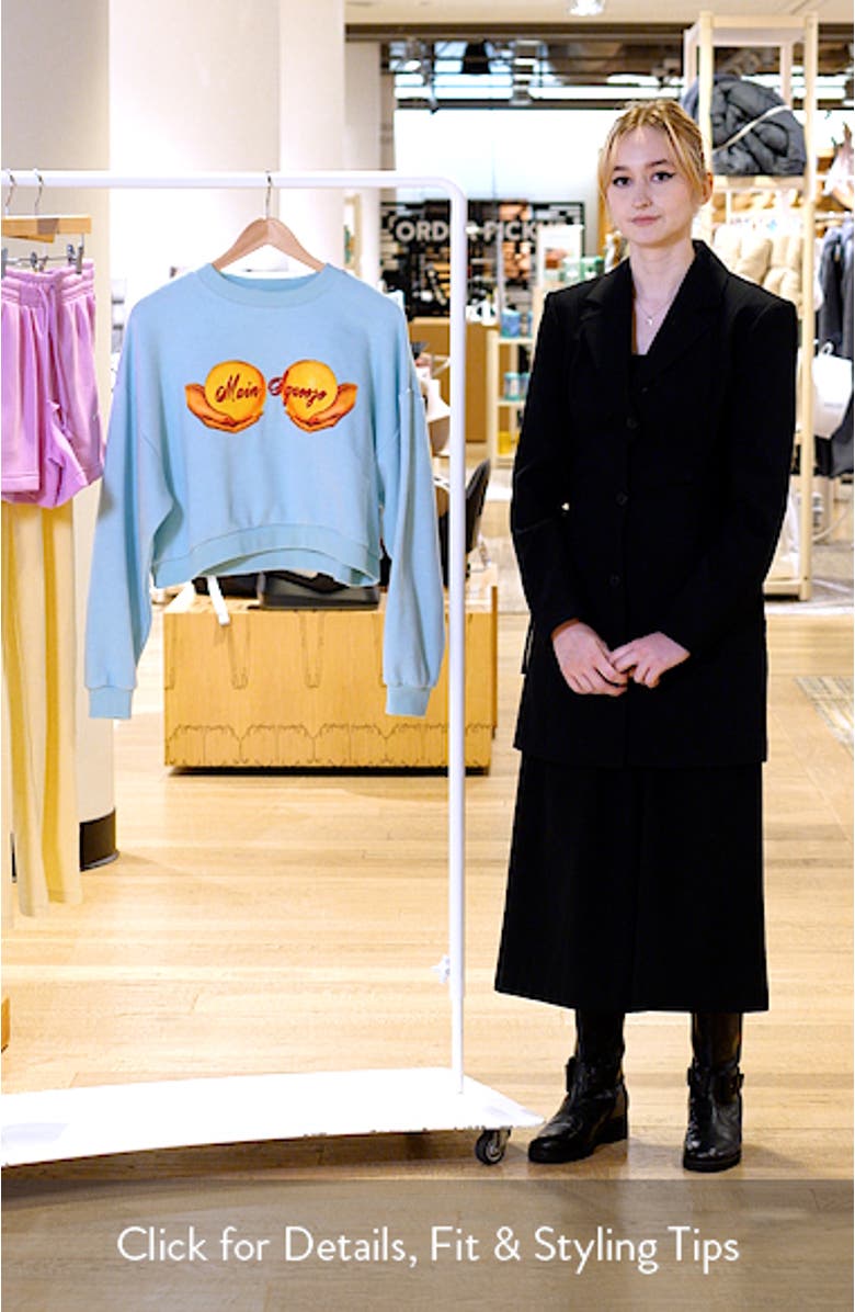 Main Squeeze Kara Crop Sweatshirt, sales video thumbnail