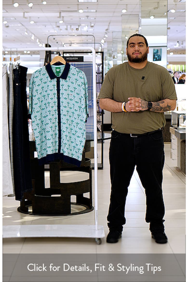 Originals Trefoil & Tee Jacquard Short Sleeve Piqué Button-Up Shirt video