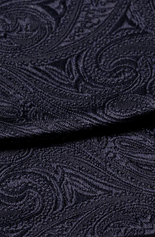 Eton Paisley Jacquard Silk Bow Tie In Blue