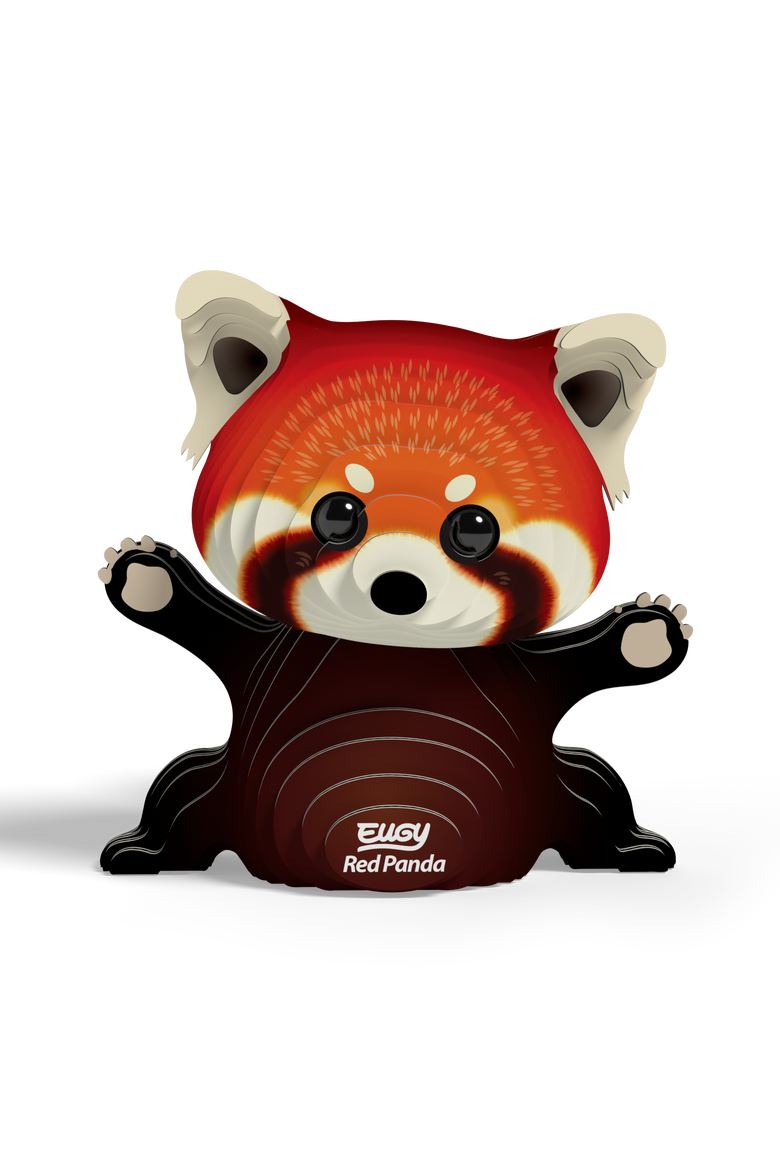 Red Panda 3D Puzzle, Alternate, color, No Color
