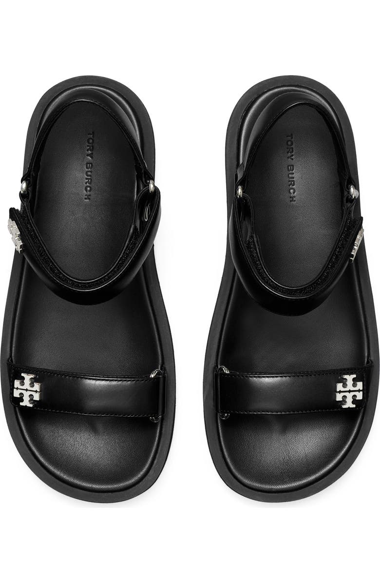 Tory Burch Kira Ankle Strap Sandal, Alternate, color, Perfect Black/Black