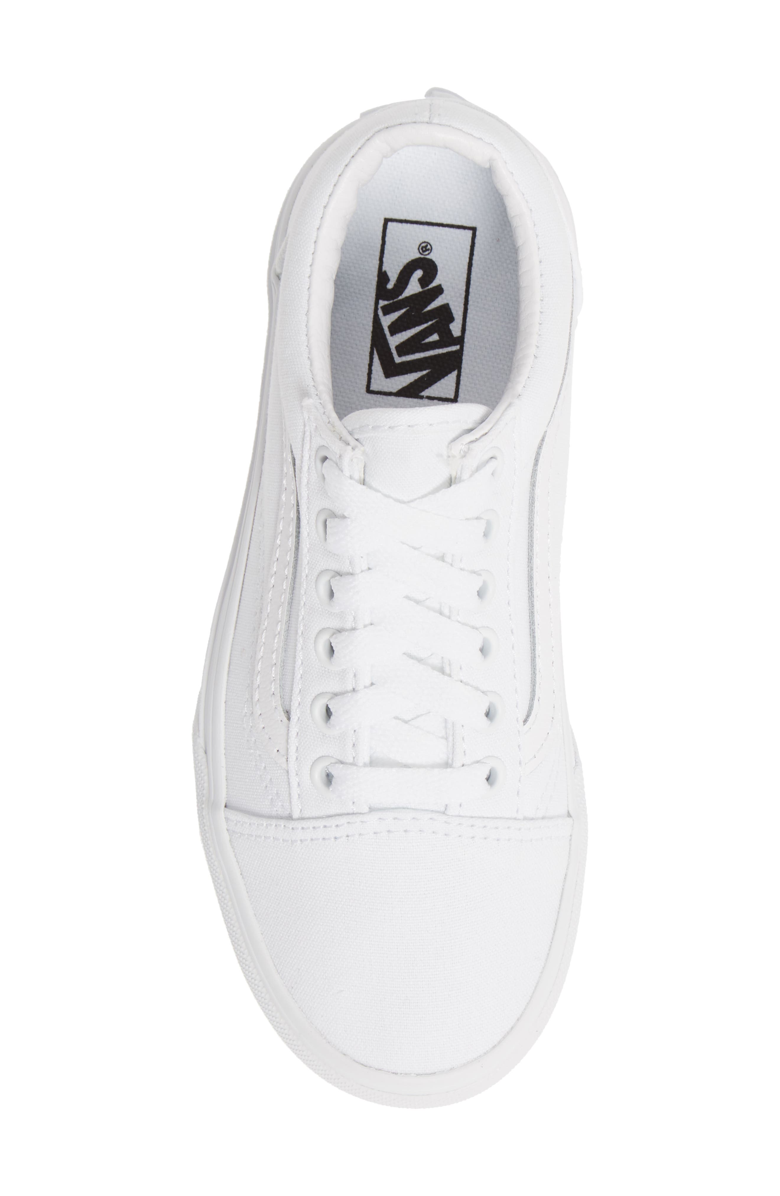 Old Skool Platform Sneaker, Alternate, color, TRUE WHITE/ TRUE WHITE
