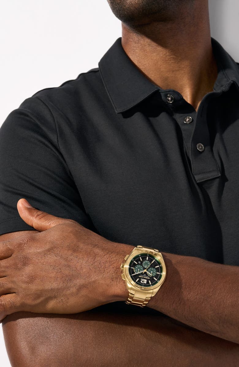 Michael Kors Accelerator 2.0 Chronograph Bracelet Watch, 44mm, Alternate, color, Gold