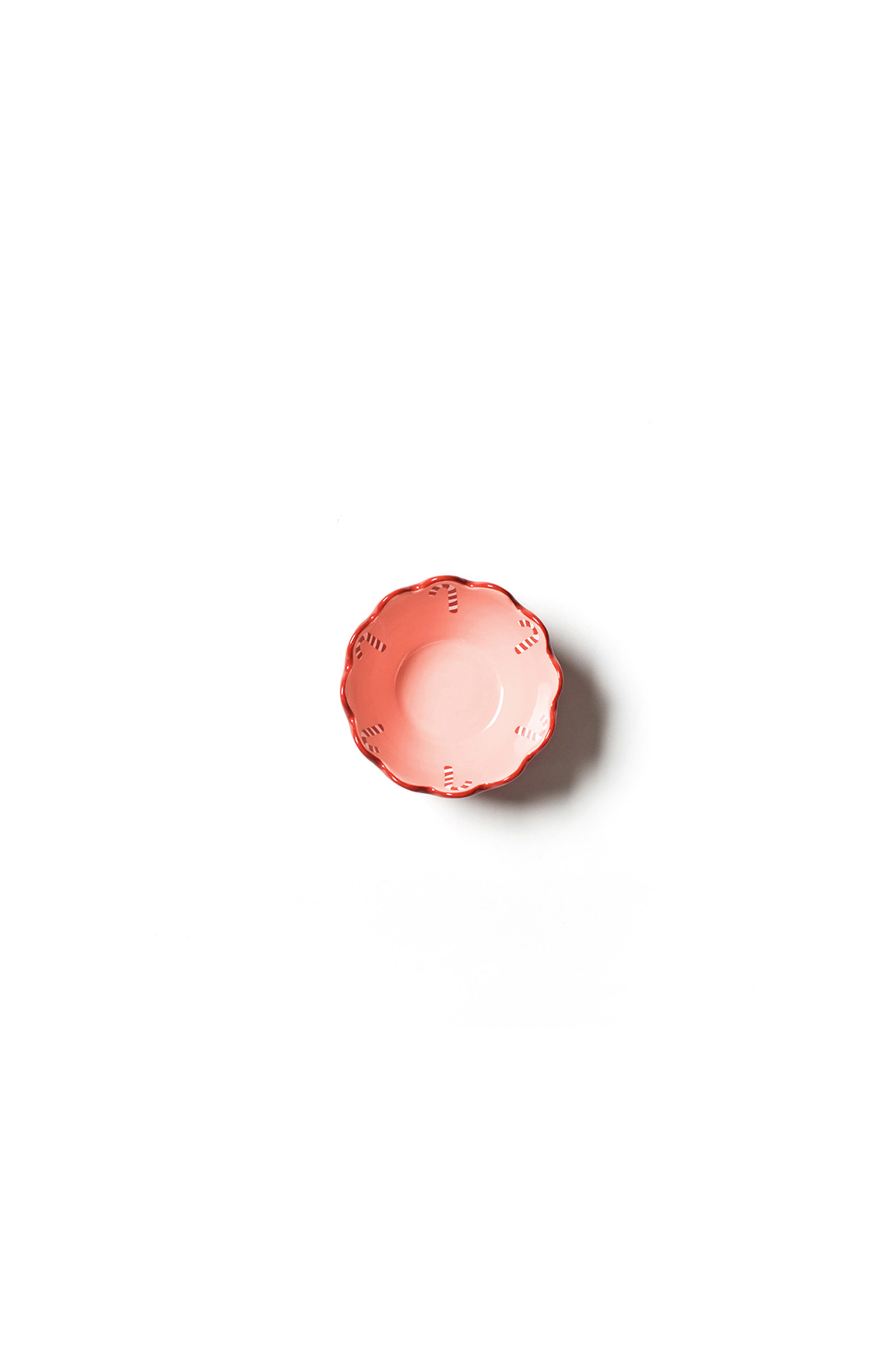Coton Colors by Laura Johnson Red Candy Cane Scallop Small Bowl | Nordstrom