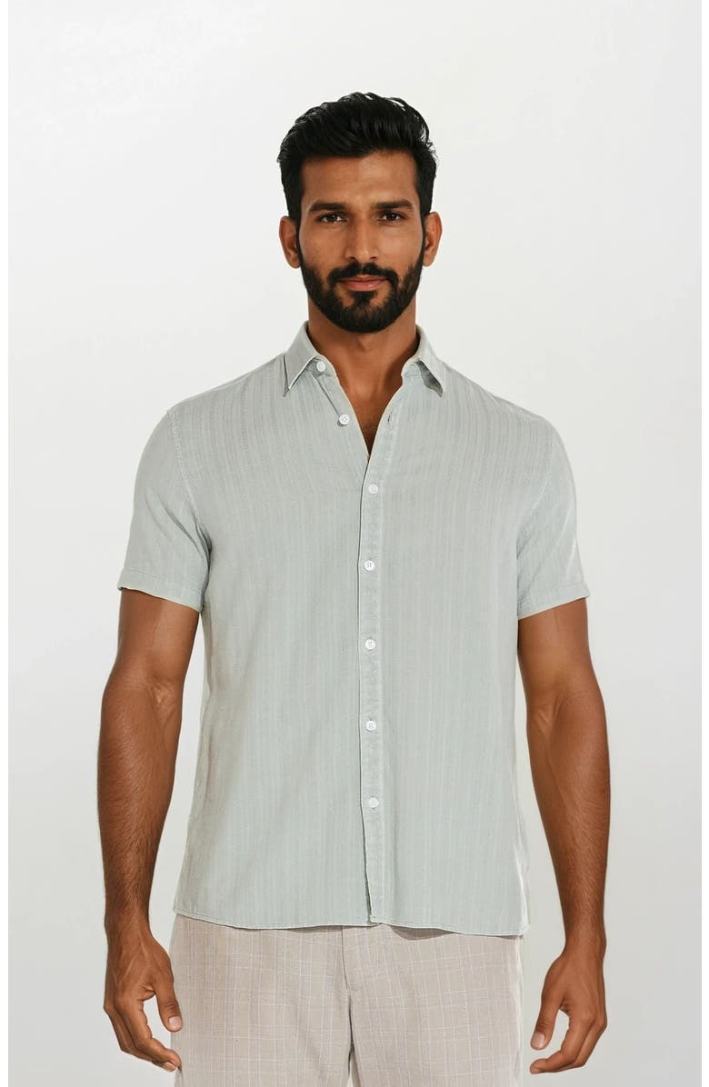 Ledger & Ford Avila Stretch Shirt, Main, color, Sage