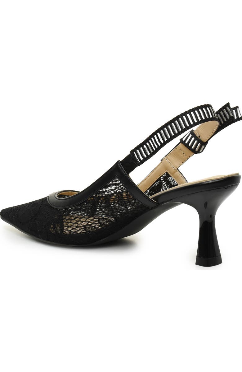 Nicole Miller Illusion Lace Slingback Pump, Alternate, color,