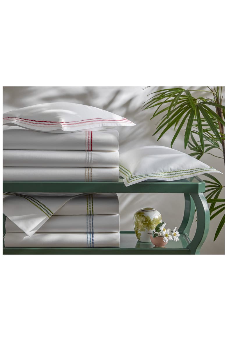Set of 2 Amara Triple Pearl Embroidered Cotton Pillowcase, Alternate, color, PARADISE