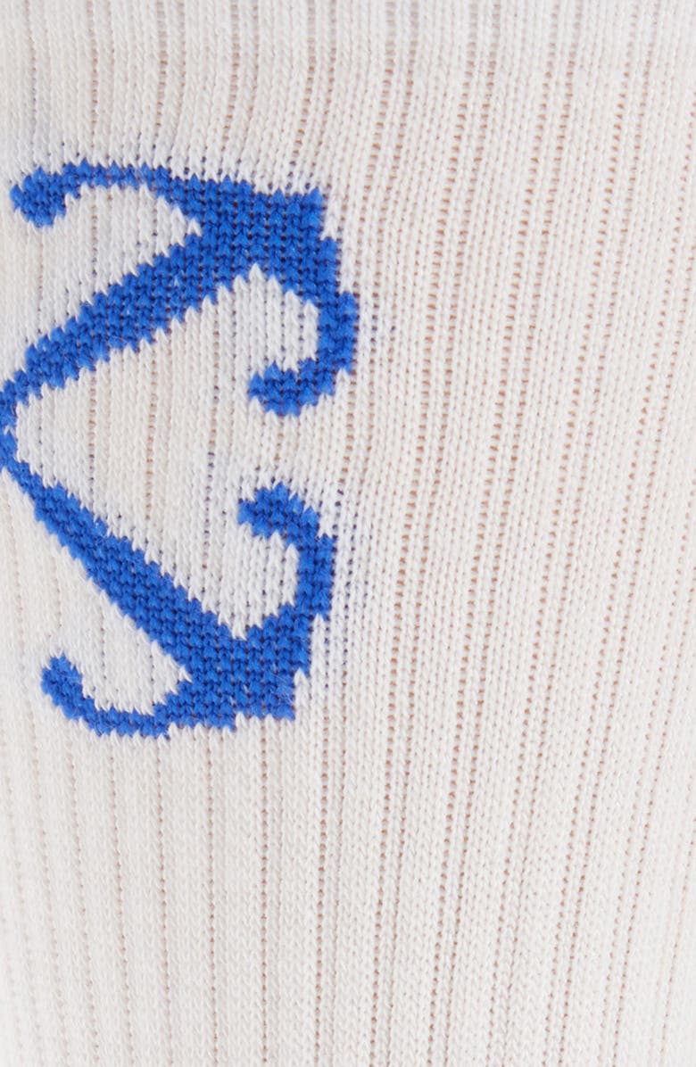 Off-White Arrow Mid Calf Socks, Alternate, color, 