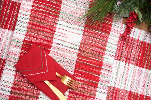 C & F Home C&f Home Christmas Woven Mélange Placemat Set Of 6, 14" X 20" In Brown