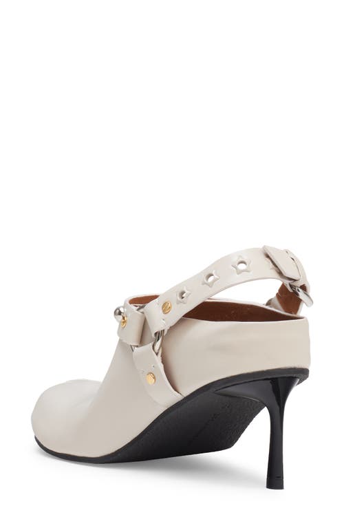 Stella Mccartney Elyse Studded Slingback Harness Clog In Stone