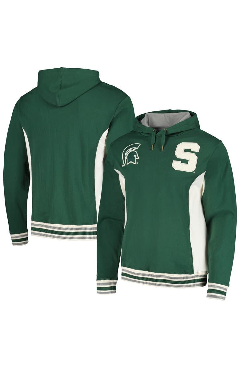 Mitchell & Ness Men's Mitchell & Ness Green Michigan State Spartans Team Legacy French Terry Pullover Hoodie, Main, color, Green