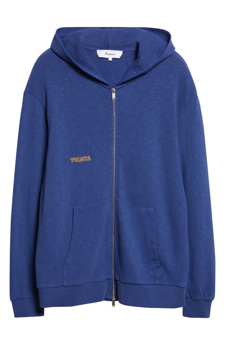 PALMES Cotton Mouliné Button-Up Shirt, Alternate, color, Blue