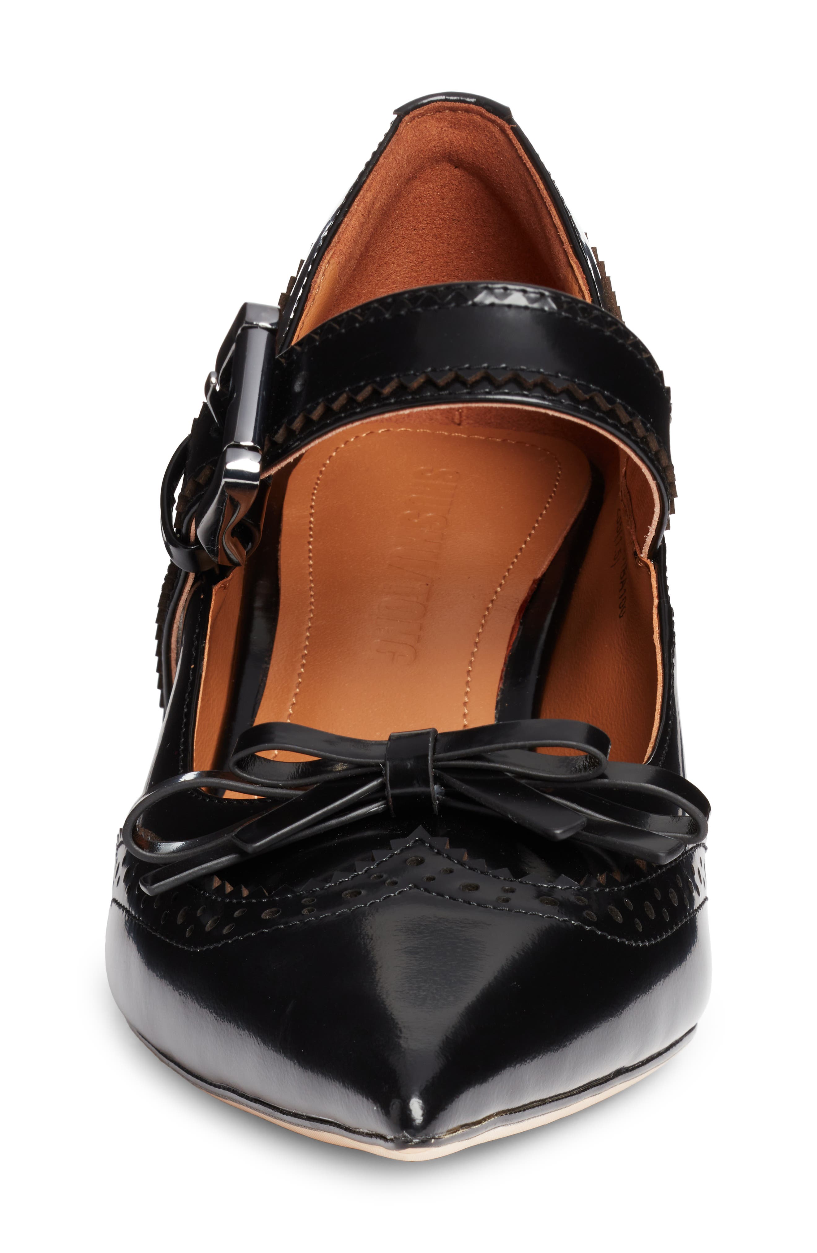 Shushu/Tong Bow Detail Pointed Toe Oxford Mary Jane Pump, Alternate, color, 