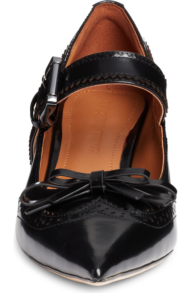 Shushu/Tong Bow Detail Pointed Toe Oxford Mary Jane Pump, Alternate, color,