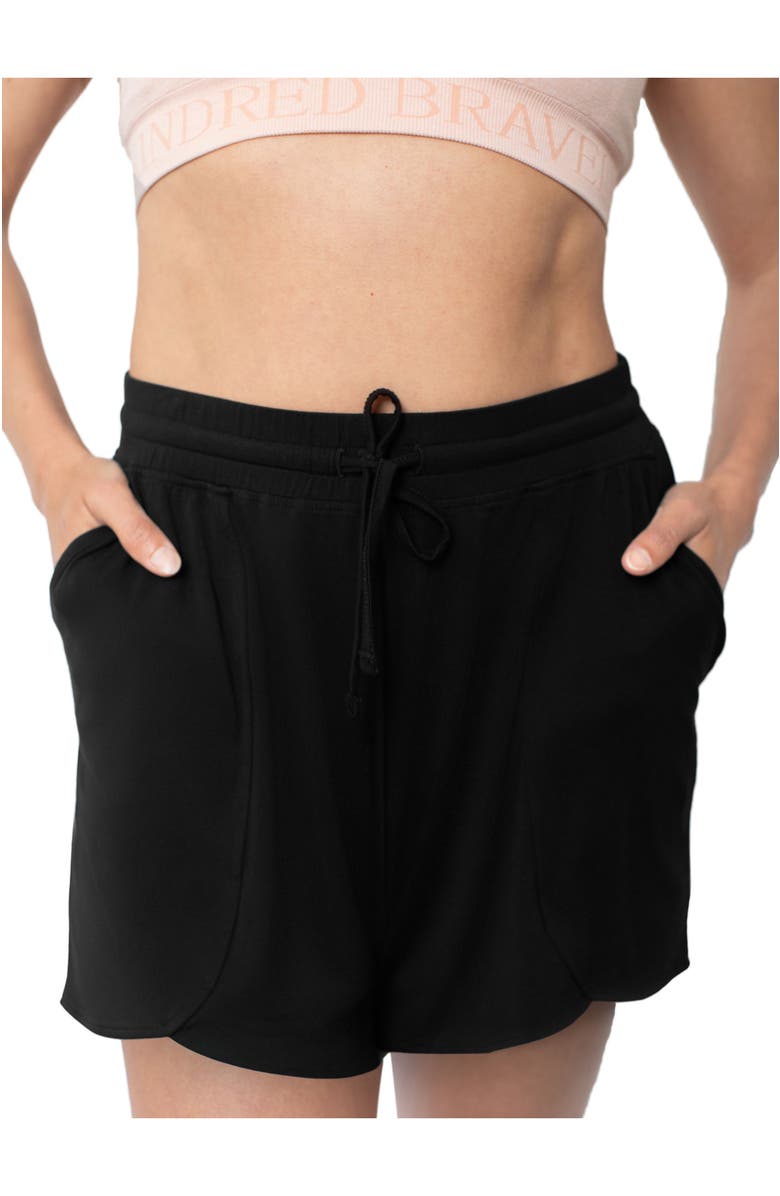 Kindred Bravely Maternity & Postpartum Lounge Short, Main, color, Black