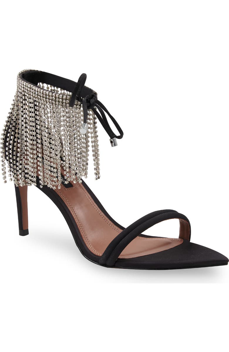 BCBGMAXAZRIA Dawn Fringe Pointed Toe Sandal, Main, color,