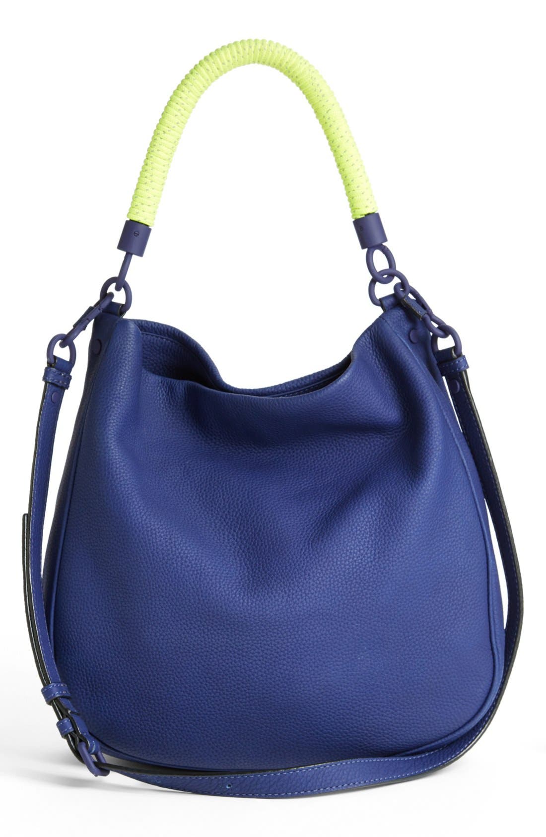 MARC BY MARC JACOBS 'Too Hot to Handle' Leather Hobo, Alternate, color, DEEP ULTRAVIOLET MULTI