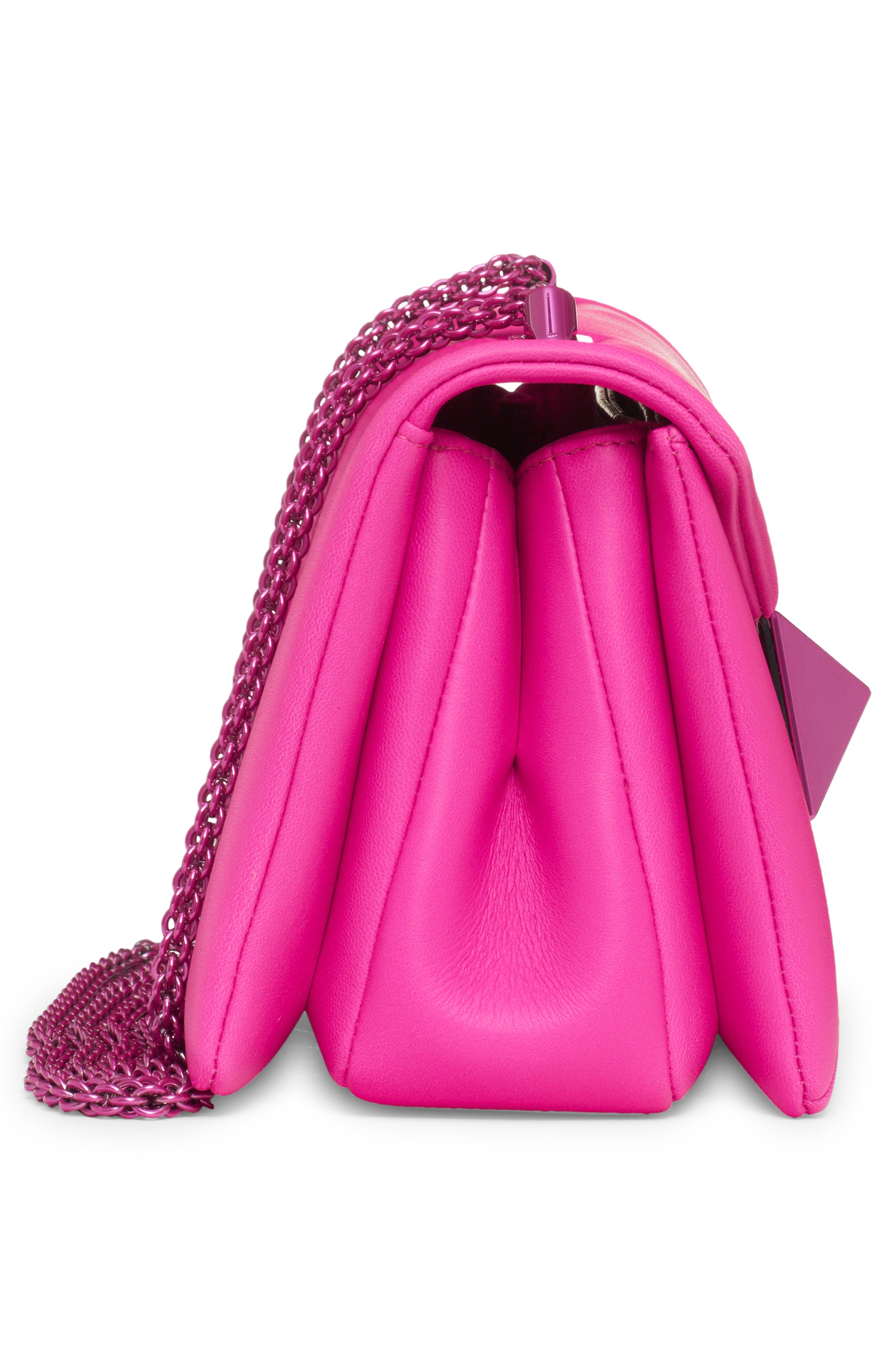 Valentino Garavani Medium One Stud Leather Shoulder Bag, Alternate, color, 