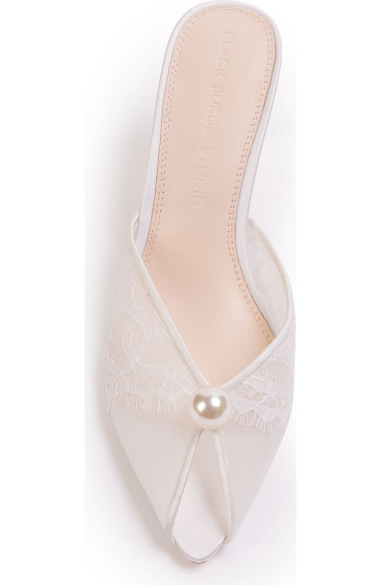 BLACK SUEDE STUDIO Debby 70 Mesh Mule, Alternate, color, White Mesh