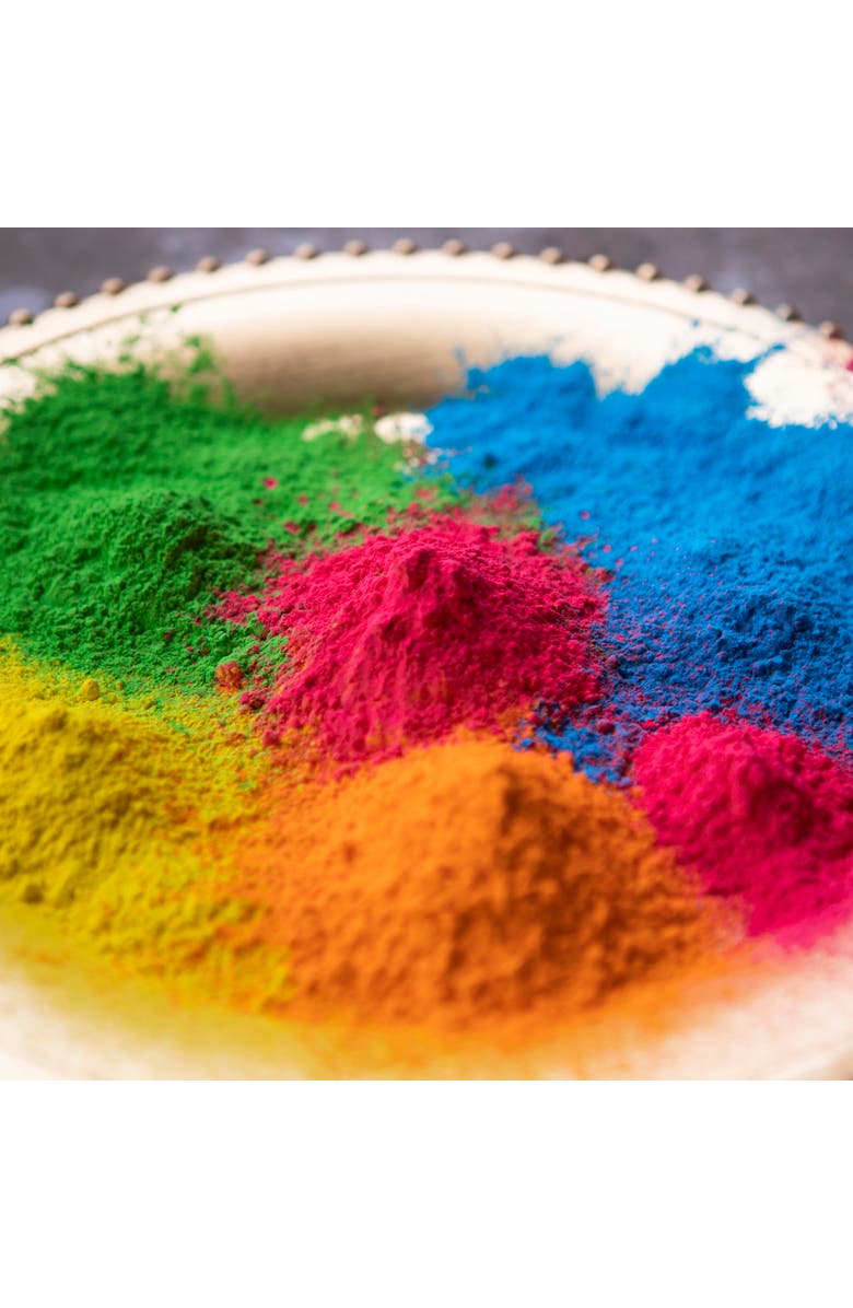 KULTURE KHAZANA 100Gm All Natural, Washable, Biodegradable, Holi Nontoxic Color Powder, 50 Pack, Alternate, color, Multicolored