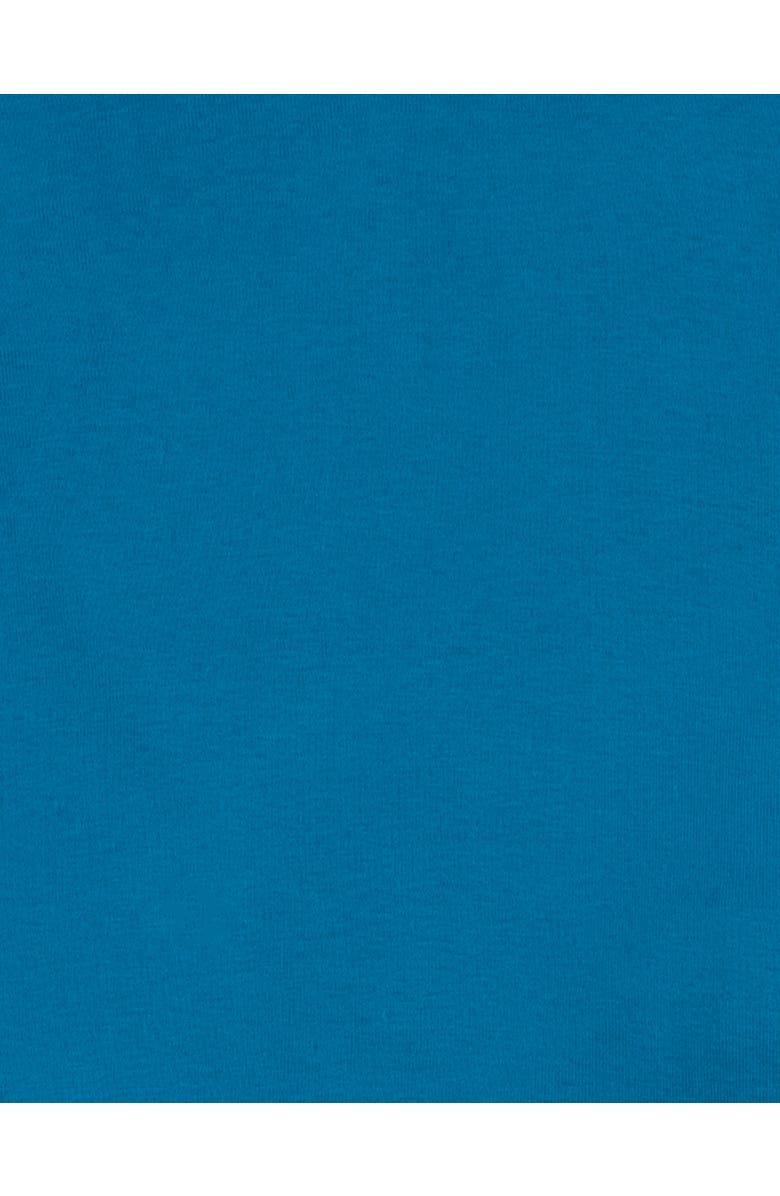 Leveret Kids Two-Piece Solid Cotton Matching Family Pajamas, Alternate, color, Teal