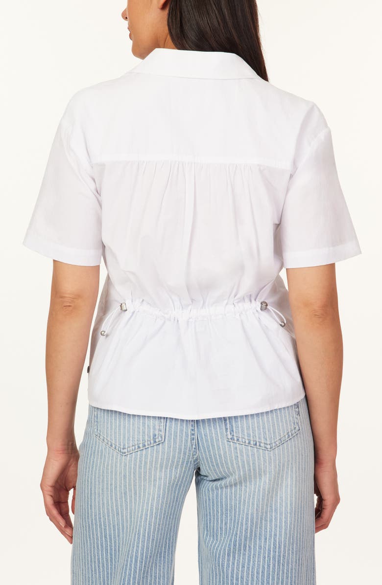 Scotch & Soda Cotton Camp Shirt, Alternate, color, Brilliant White