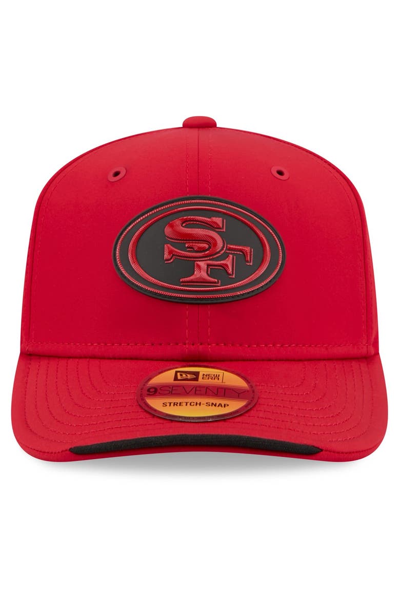 Men's New Era Scarlet San Francisco 49ers 2026 Sideline 9SEVENTY Adjustable Hat, Alternate, color, Scarlet
