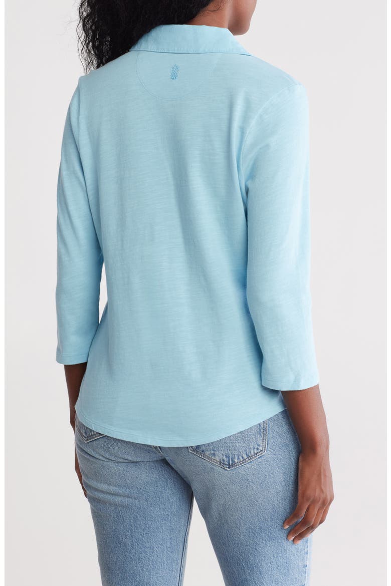 Ashby Isles Cotton Jersey Popover Top, Alternate, color, RHYTHM BLUE