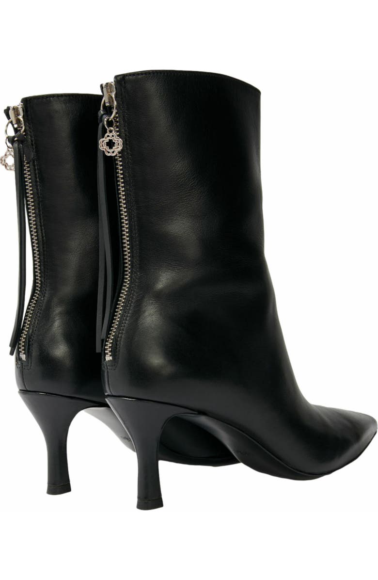 maje Leather ankle boots, Alternate, color, Black