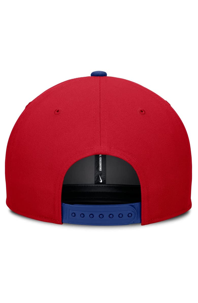 Nike Men's Nike Red/Royal Philadelphia Phillies Pro Performance Snapback Hat, Alternate, color, Red