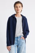 Nordstrom Wool Blend Zip Hoodie Cardigan
