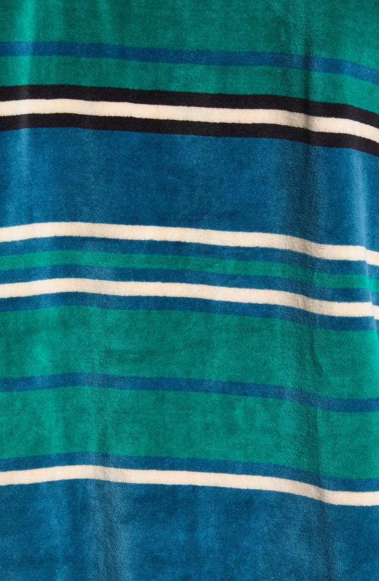 Obey Clifton Stripe Long Sleeve Velour Polo, Alternate, color,