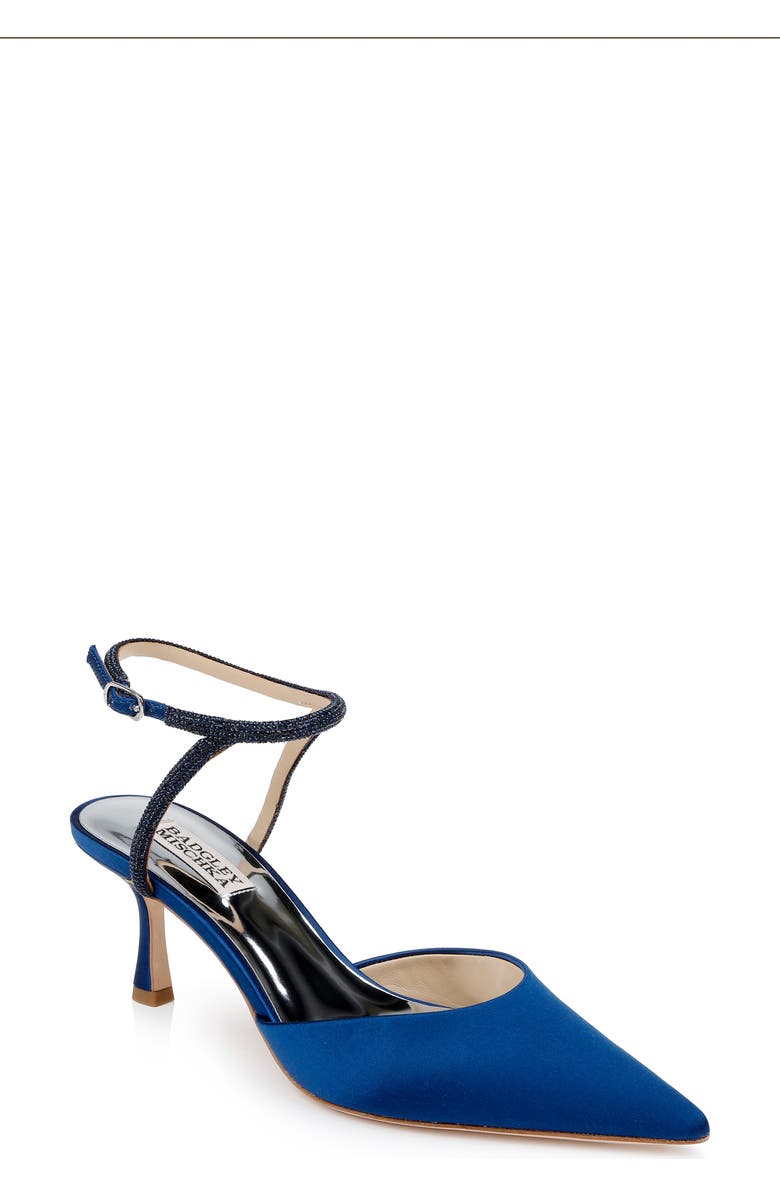Badgley Mischka Collection Autumn Pointed Toe Ankle Strap Pump, Main, color, Blue