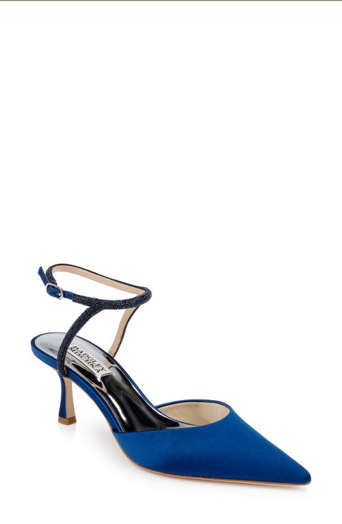 Autumn Pointed Toe Ankle Strap Pump (Women)