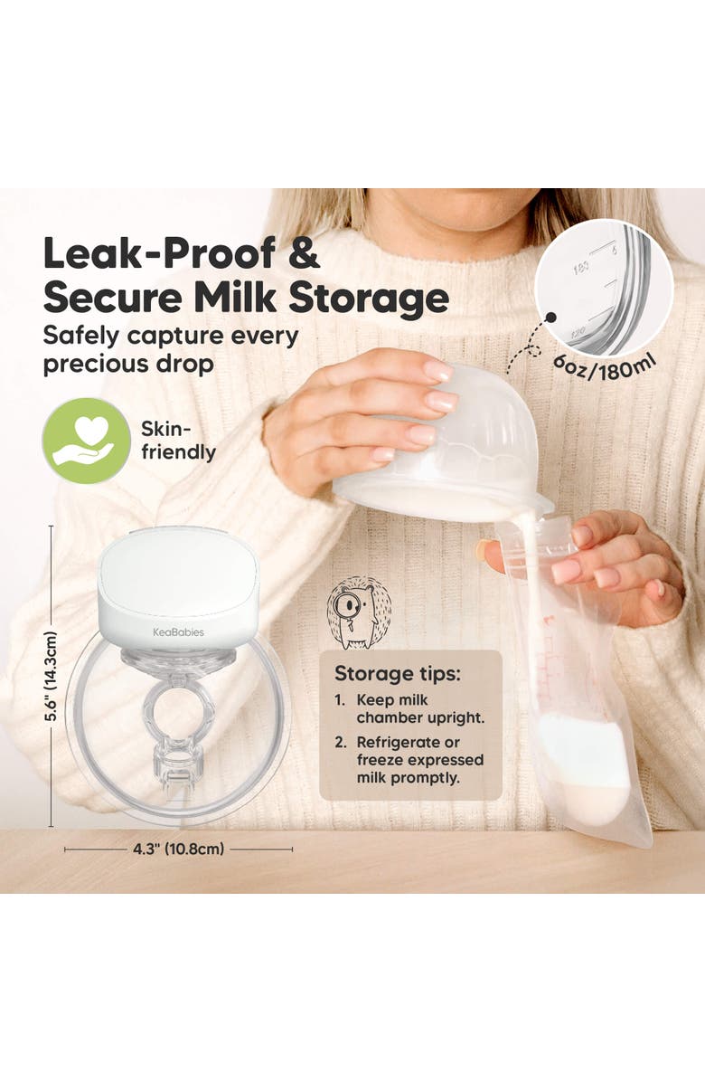 KeaBabies Pulse Breast Pump with Accessories, Alternate, color, Zen