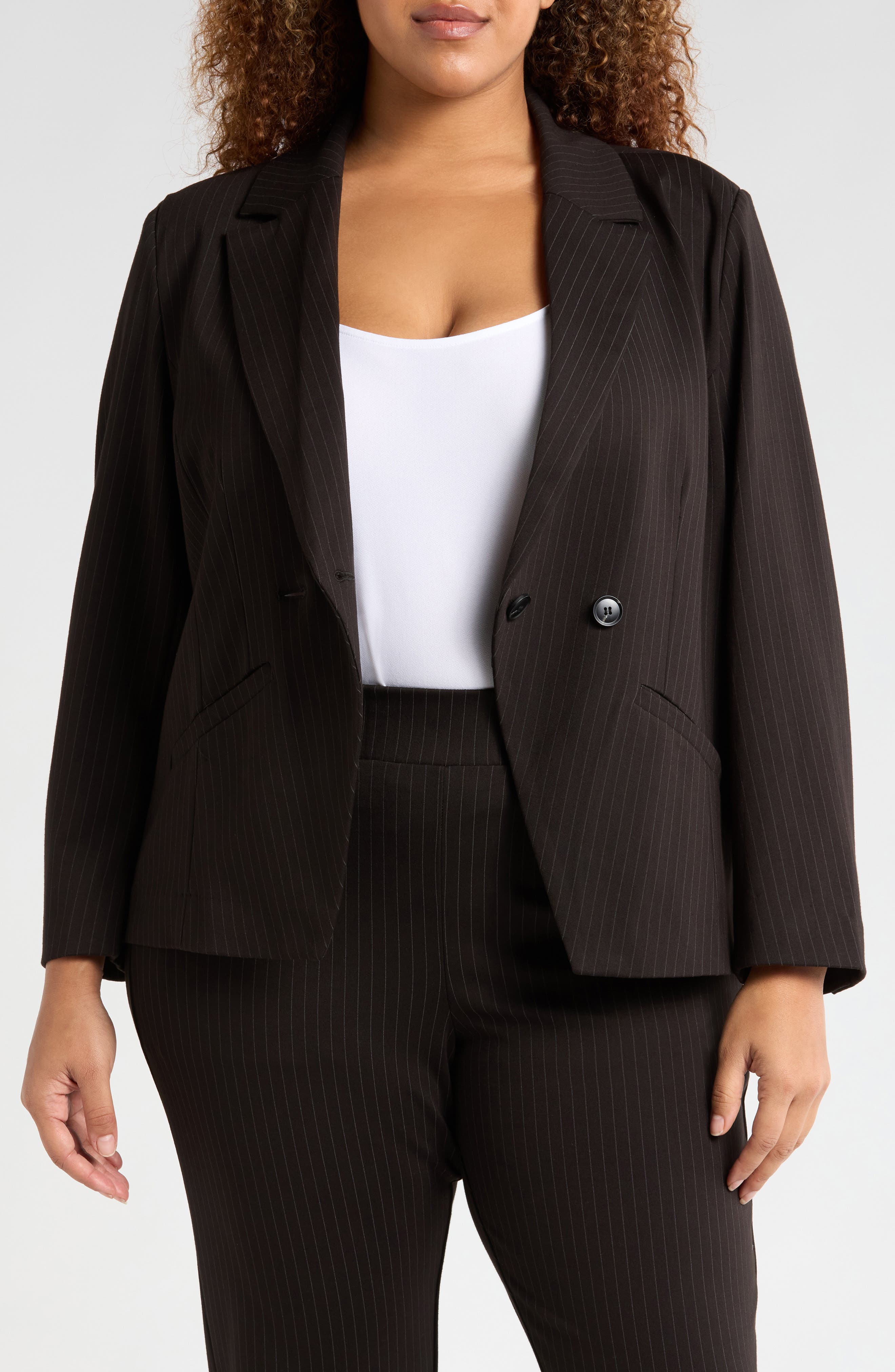 Bianca Stretch Ponte Double Breasted Blazer - image 3
